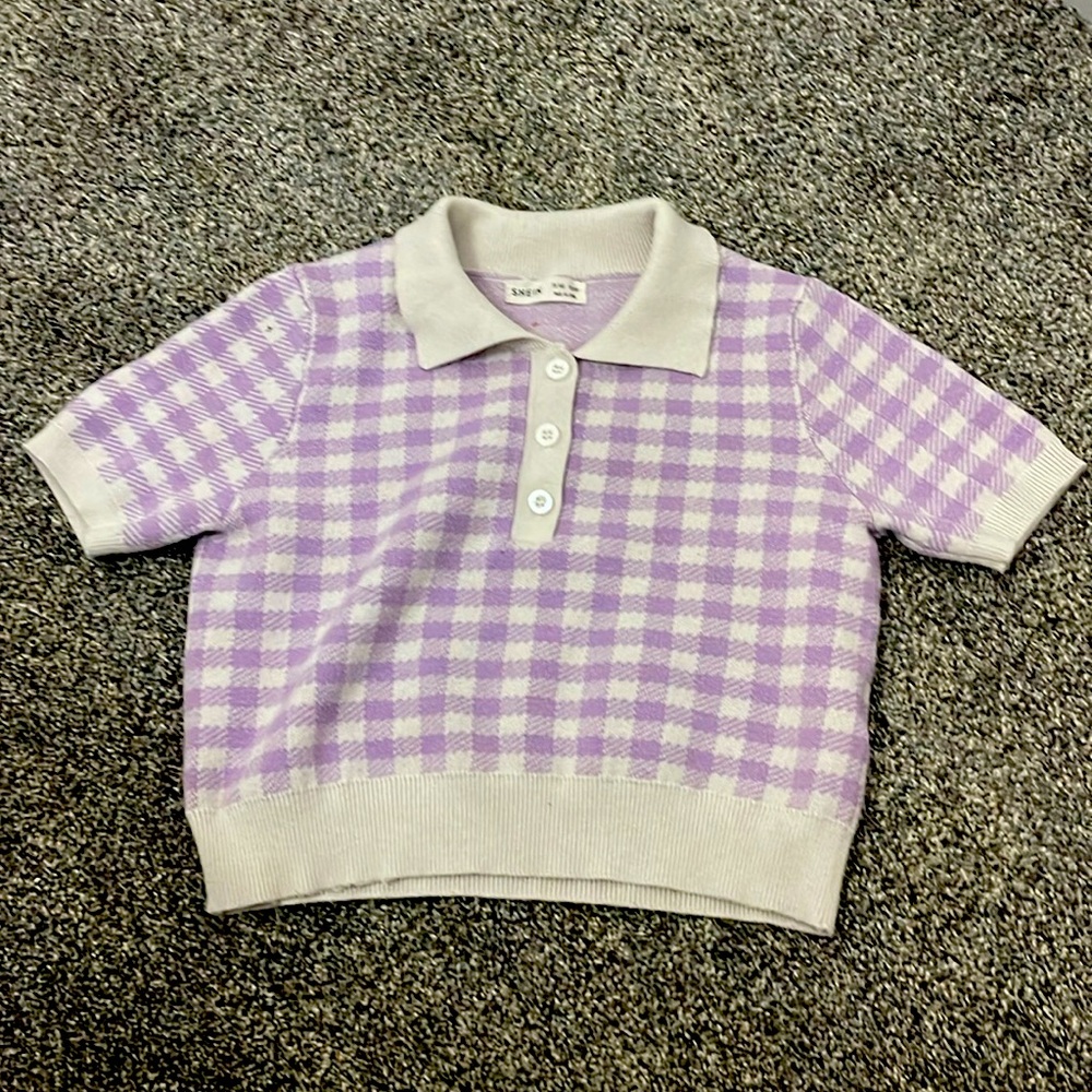 SHEIN purple crop top